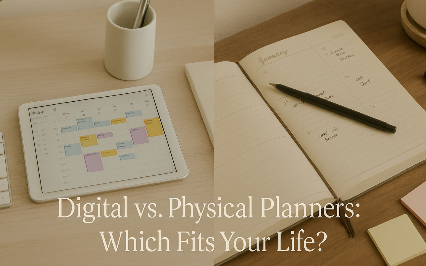 Digital VS Physical Planner Comparison