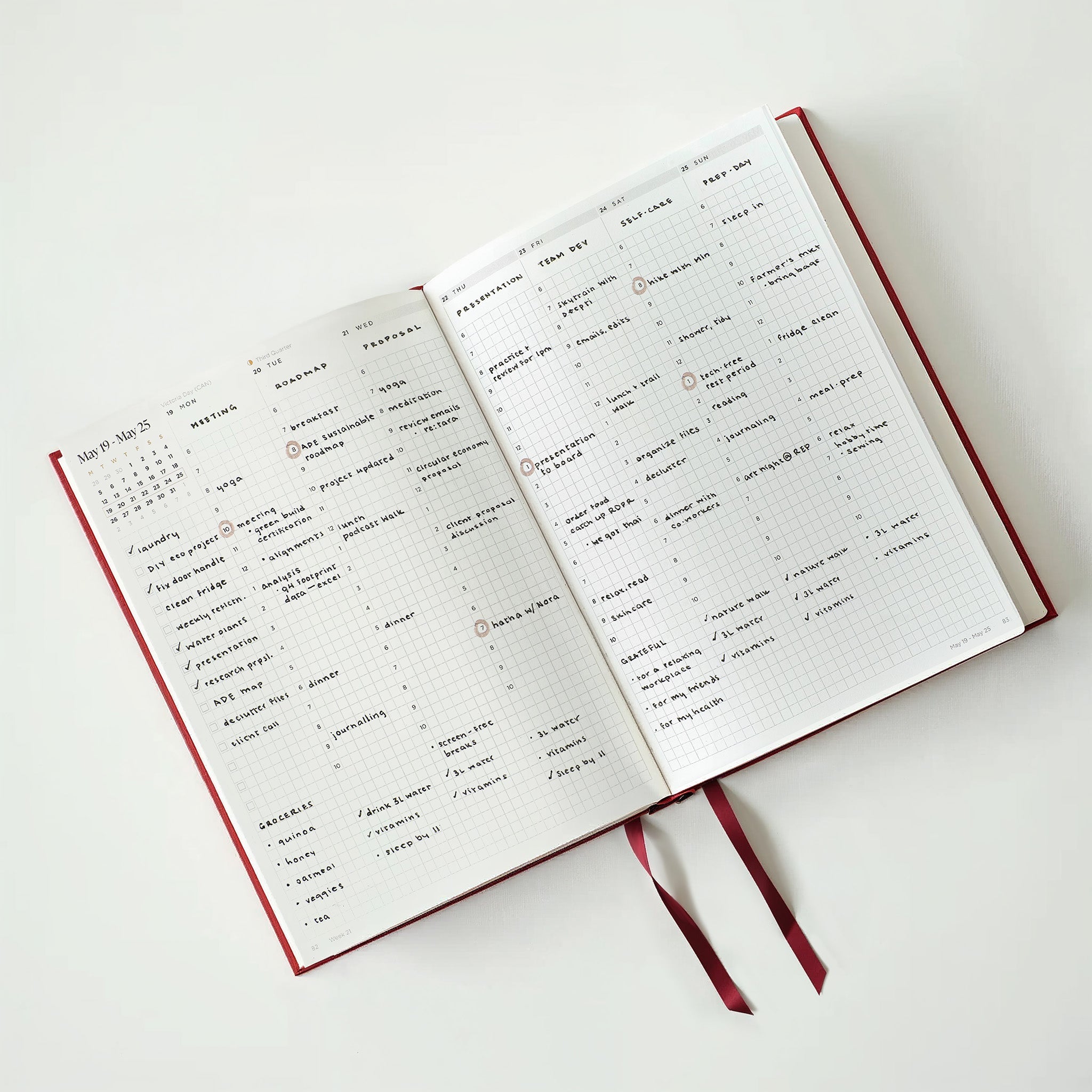 Printable Weekly Planner from Home, ready for your own inserts or more