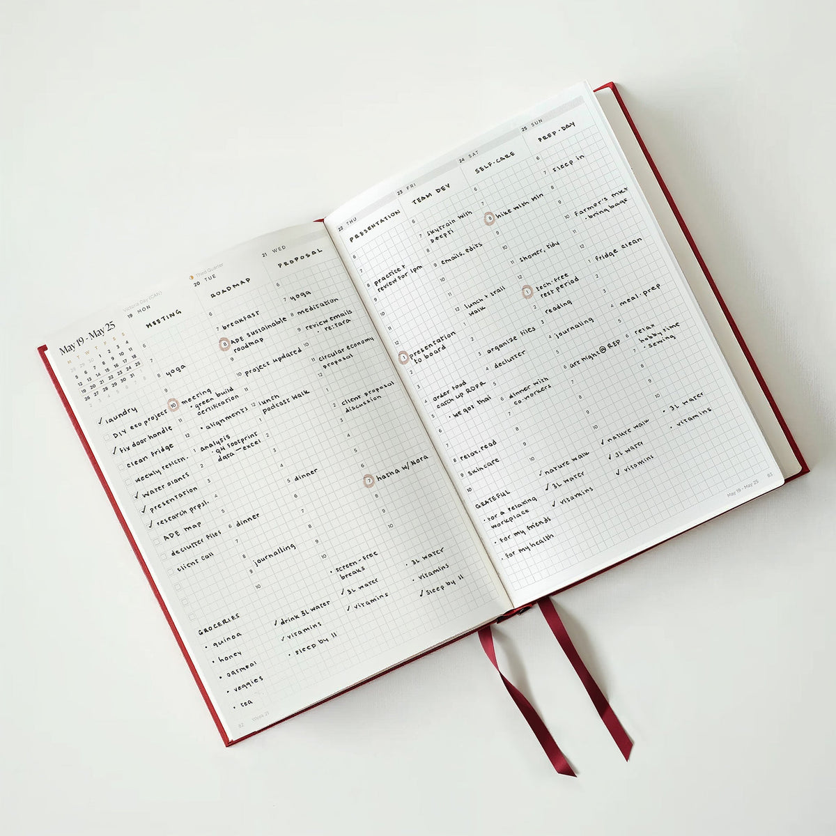 Printable Weekly Planner from Home, ready for your own inserts or more