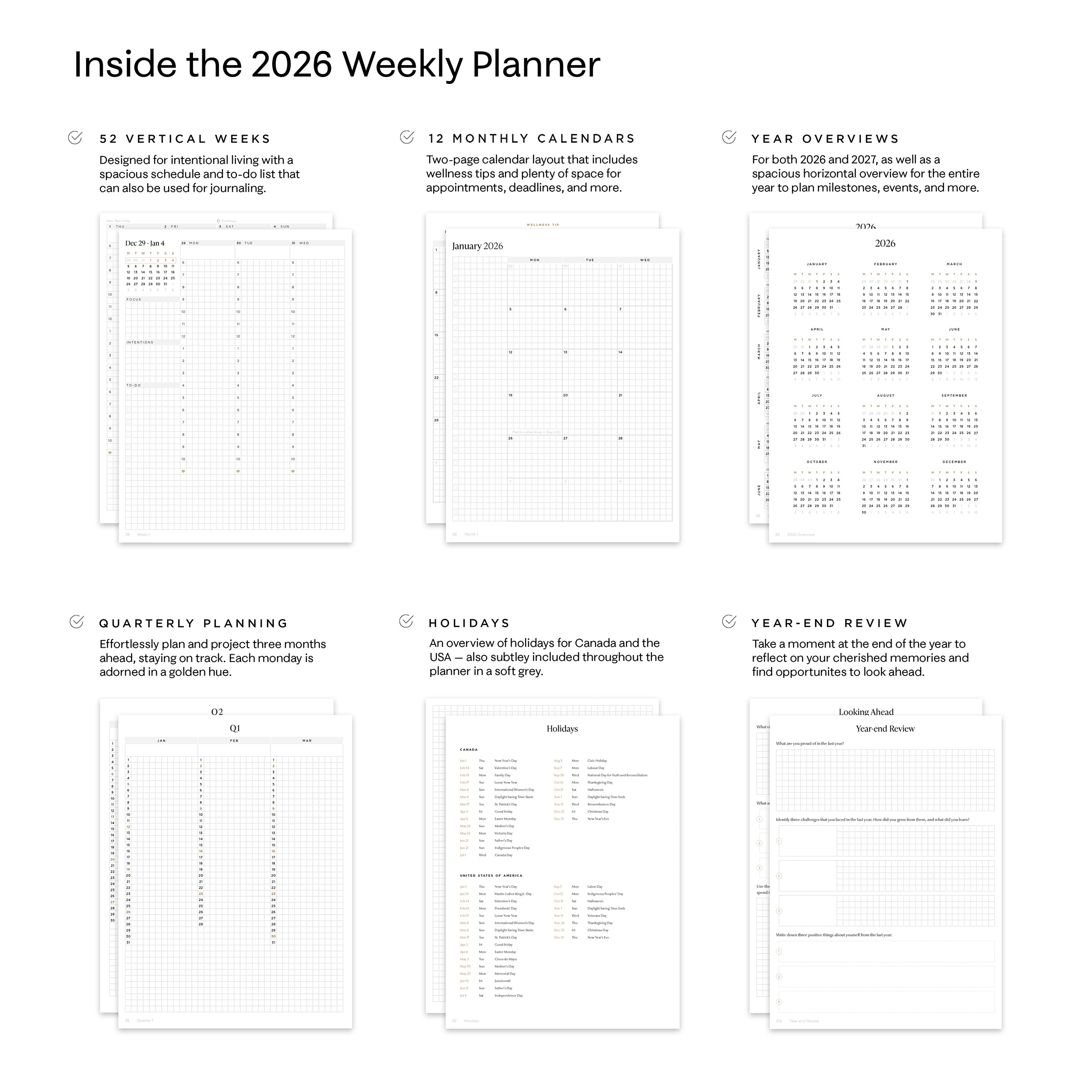 2026 Weekly Planner (Cloth Flex)
