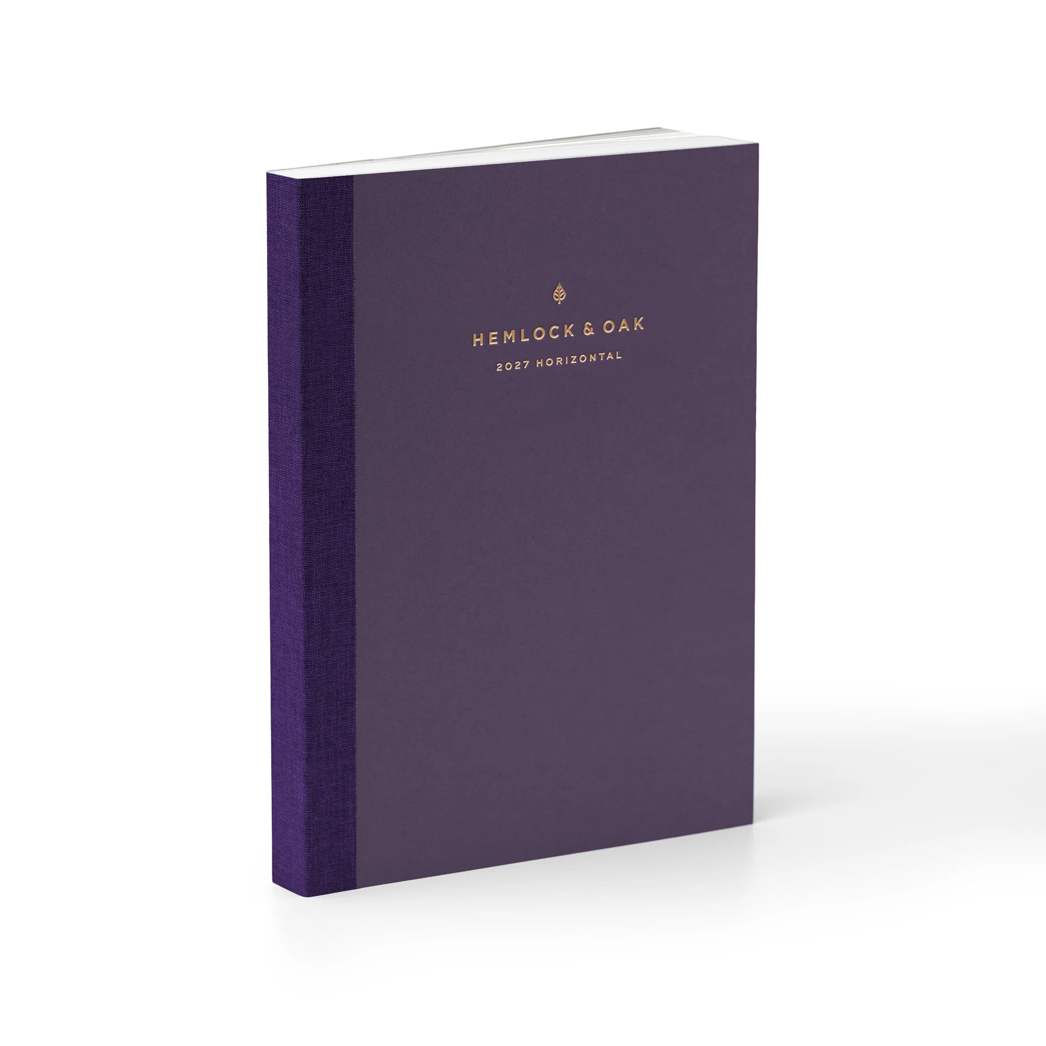 #color_plum 2027 Horizontal Planner (Paper Flex, Heritage 120gsm) in Plum - detail view