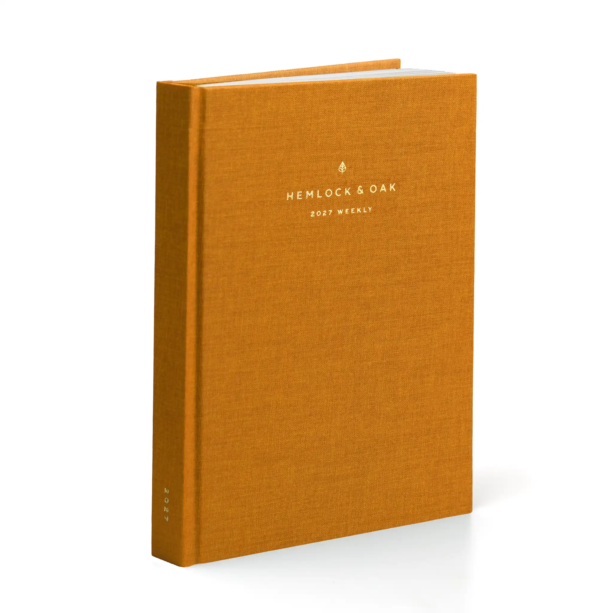 2027 Sunday Start Weekly Planner (Hardcover, Vertical, Heritage 120gsm) in Clementine #color_clementine