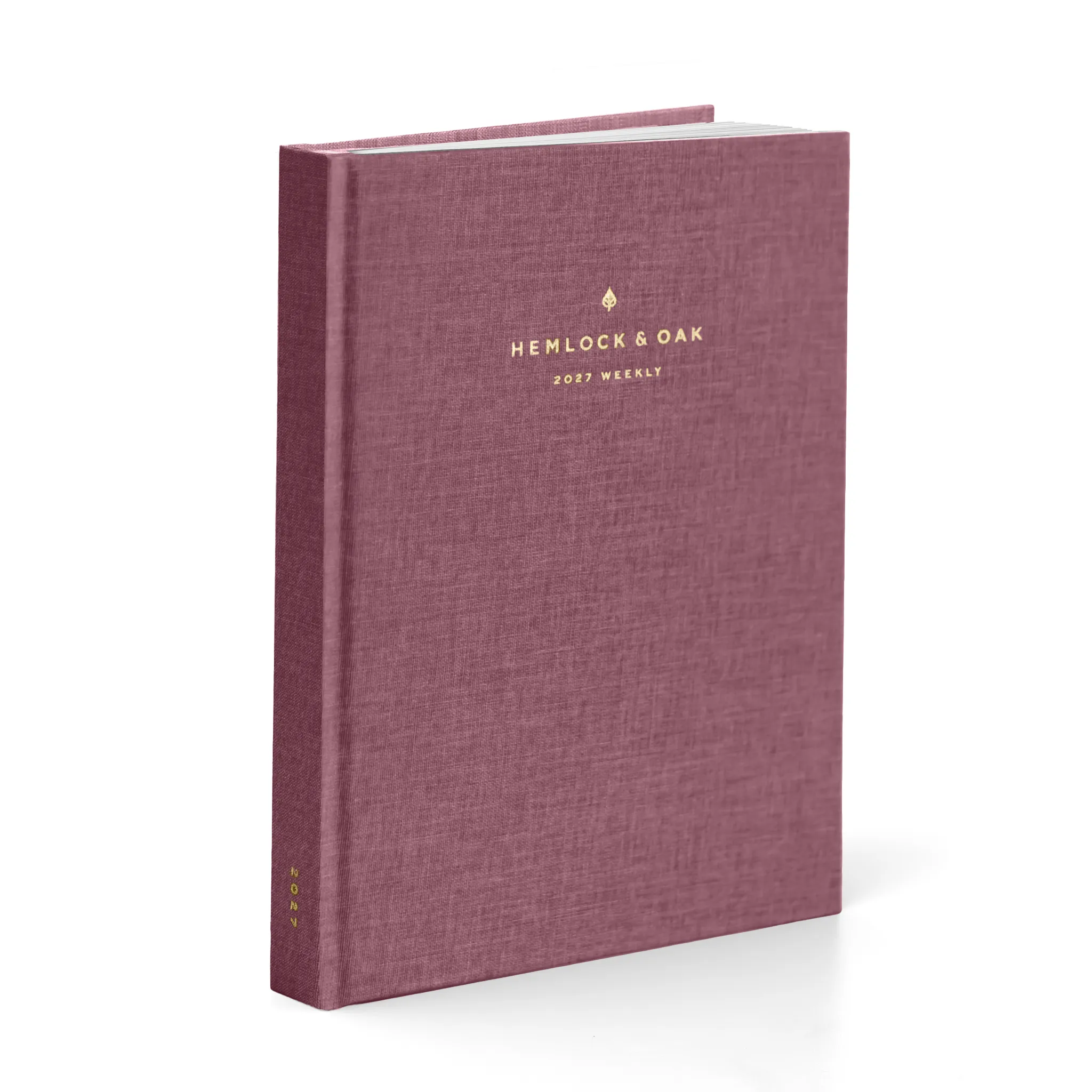2027 Weekly & Daily Vertical Planner (Hardcover, 70gsm) in Wild Rose #color_wild rose