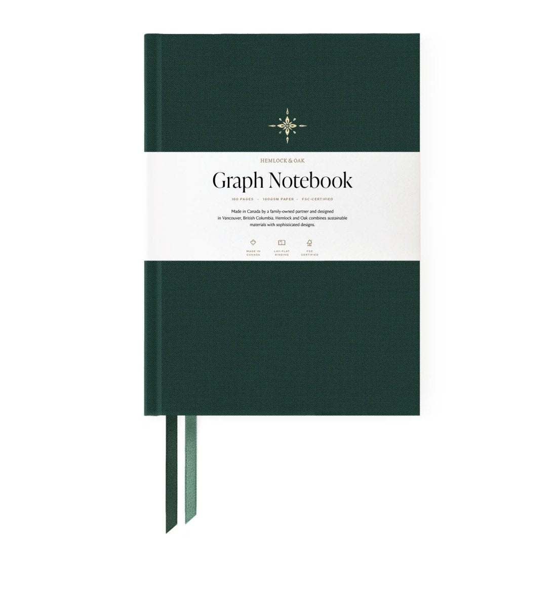 Square Graph Notebook - Lumine Deep Forest #color_ Deep Forest