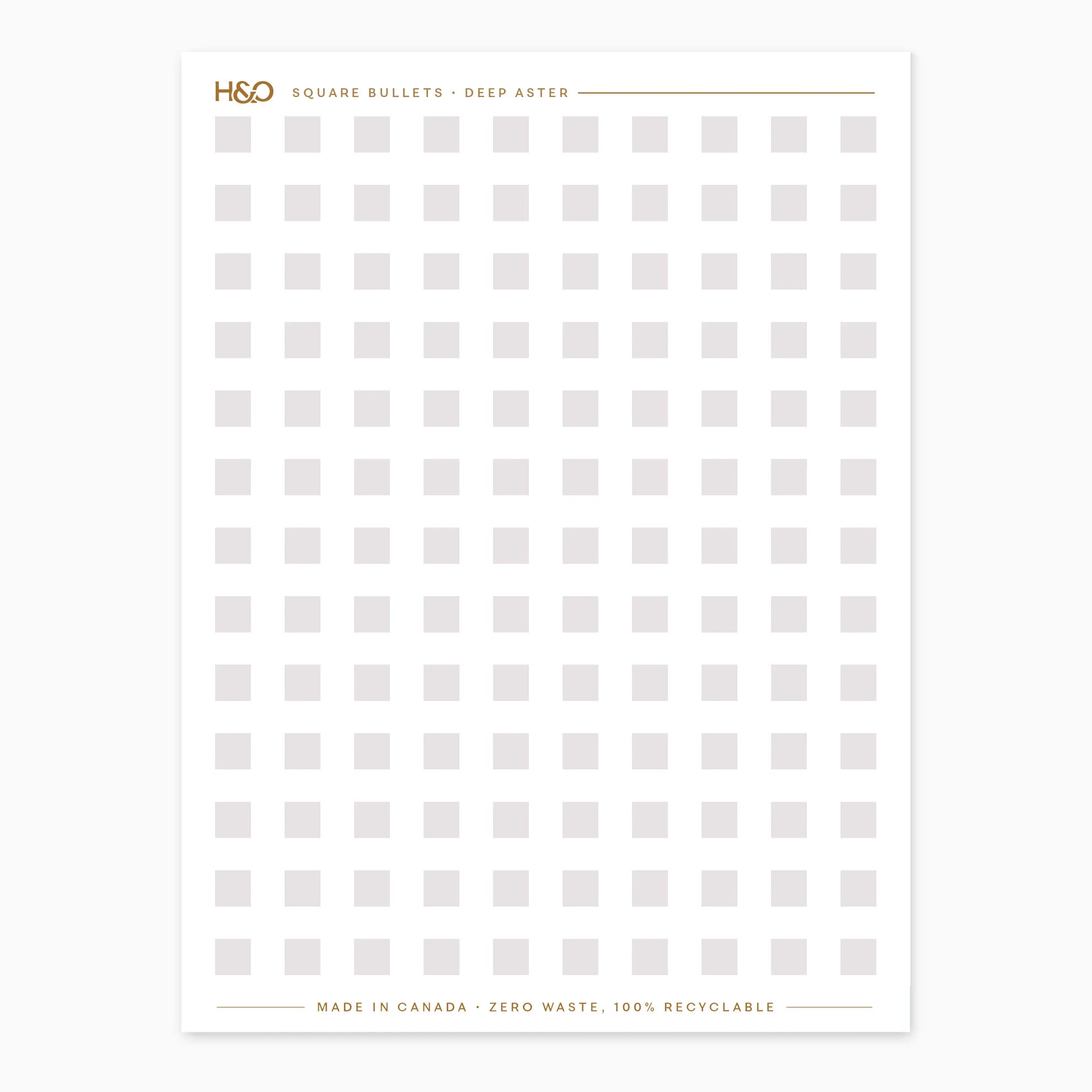 Square Bullets Stickers in Deep Aster #color_Deep aster