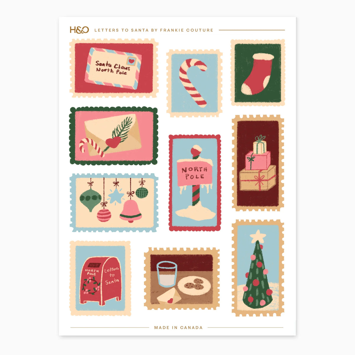 Letters to Santa Stickers