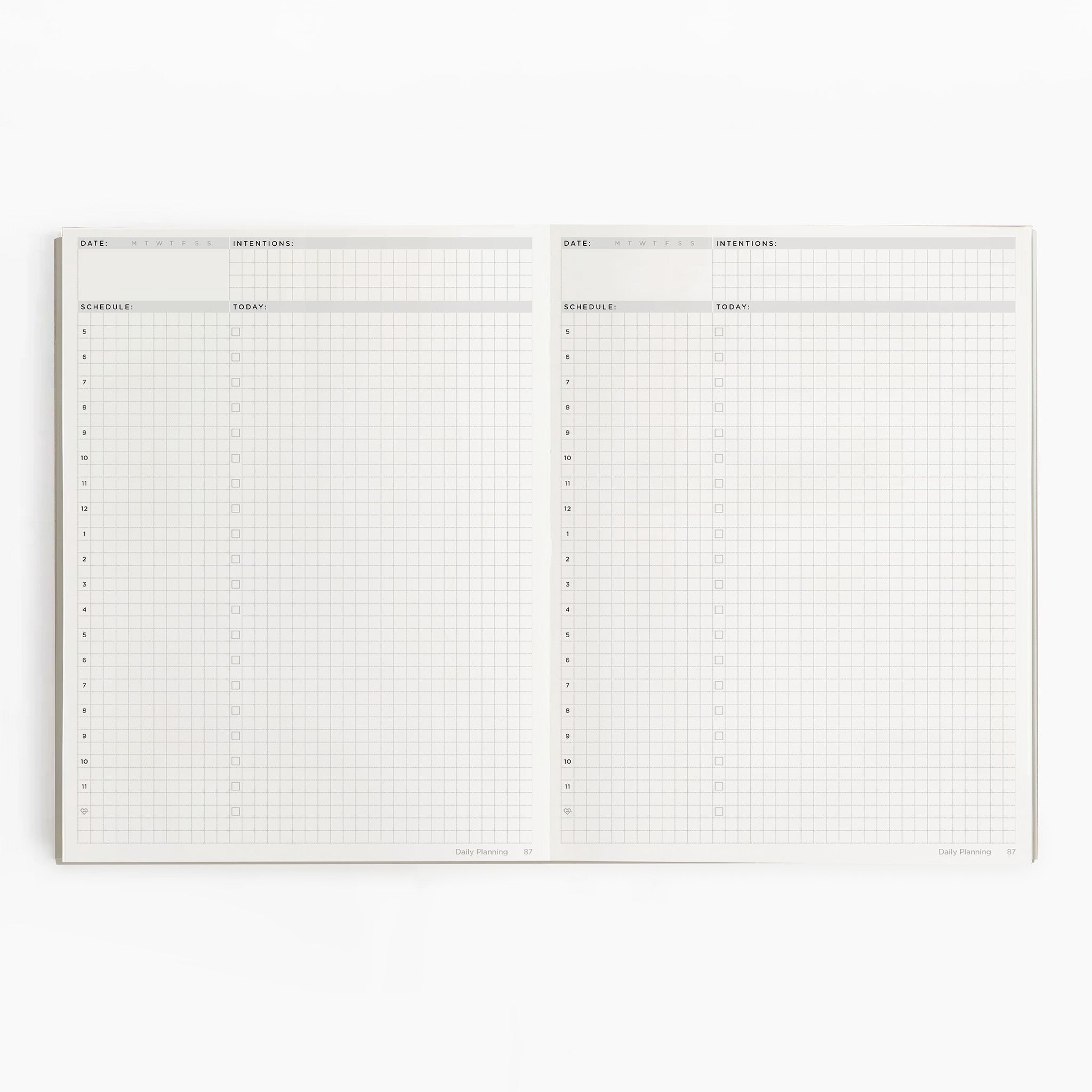 Undated Daily Planner (6-Month, Paper Flex, 120gsm)