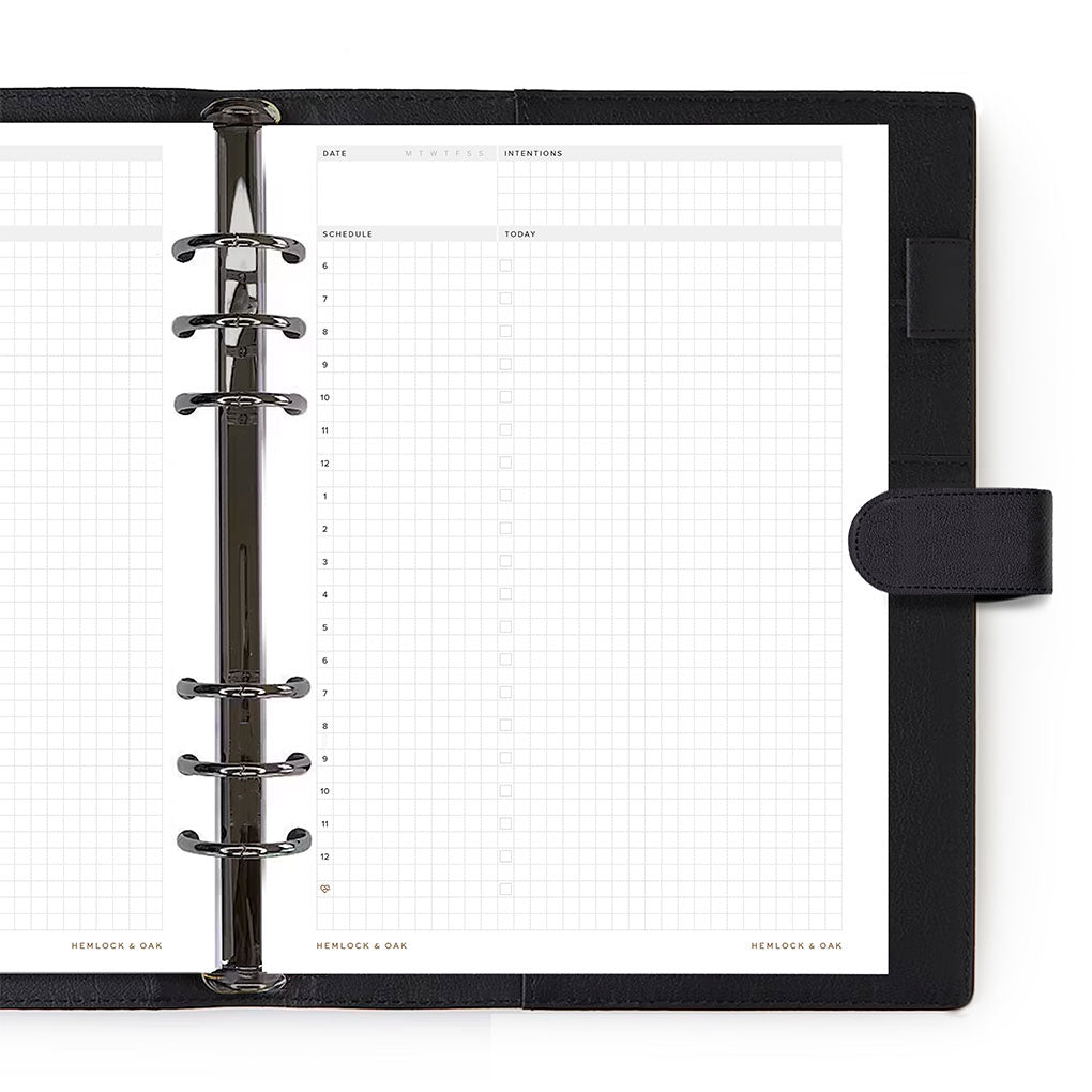 Undated Daily Inserts Ringbound - A5 #color_ Ringbound - A5