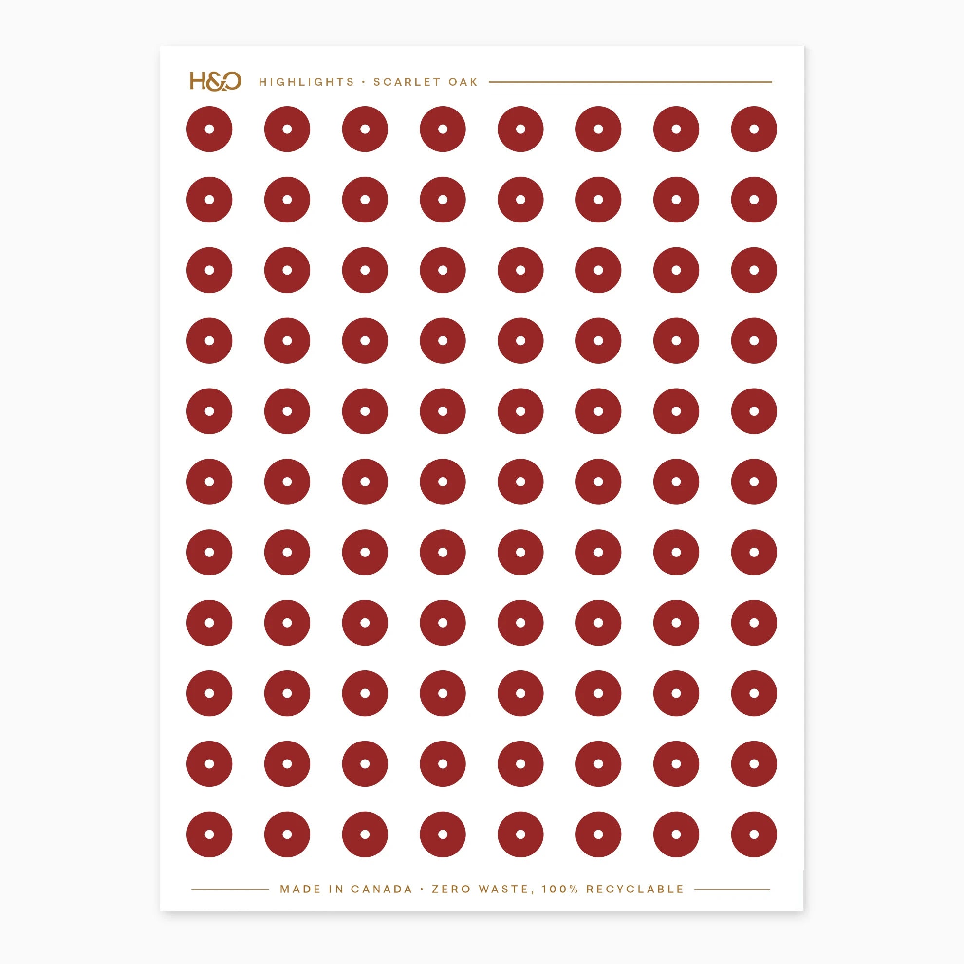 Highlights Stickers in Scarlet Oak #color_scarlet oak