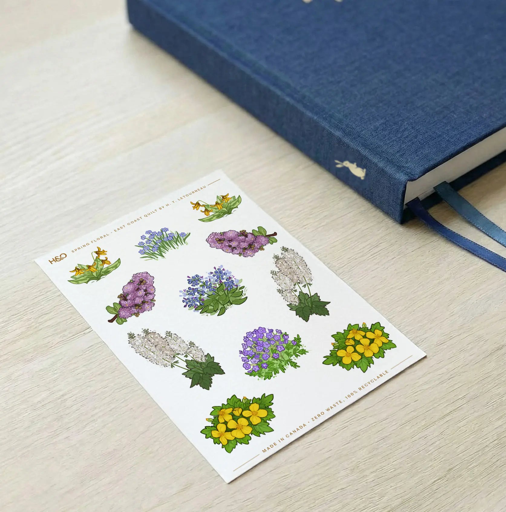 Spring Florals - East Coast Quilt Stickers - Planner Stickers