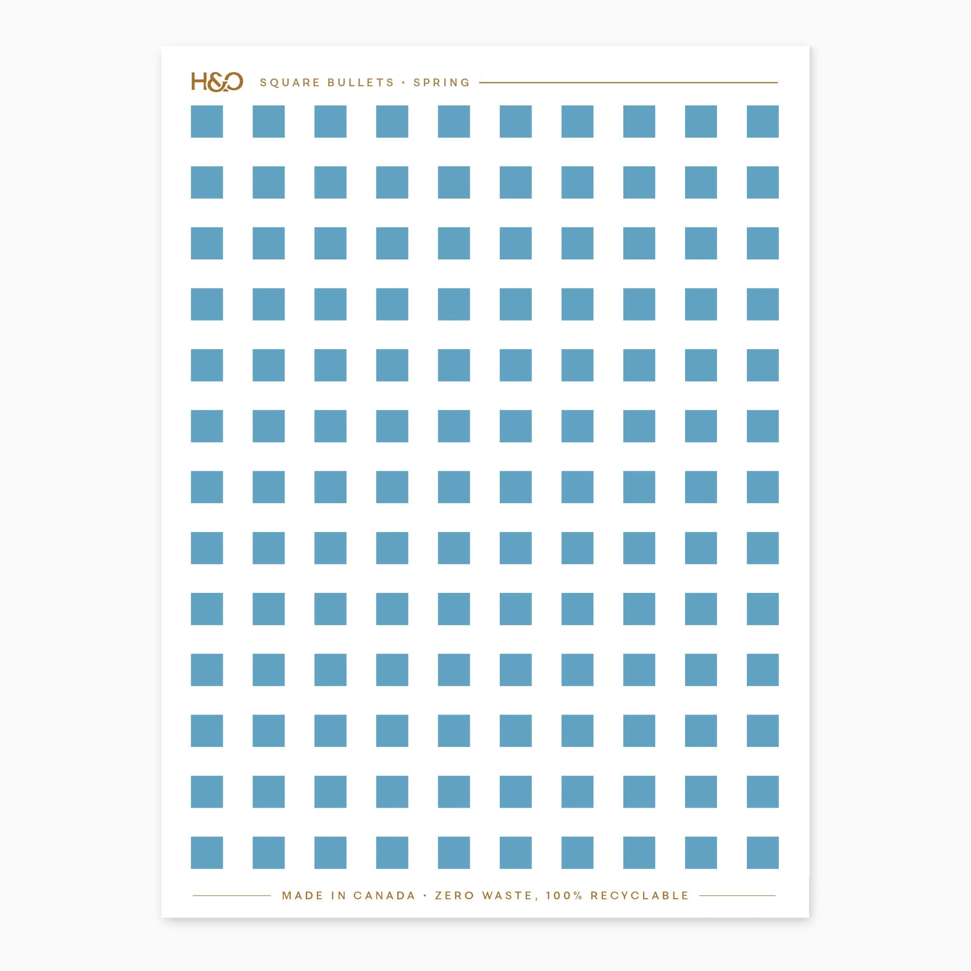 Square Bullets Stickers in Spring #color_spring