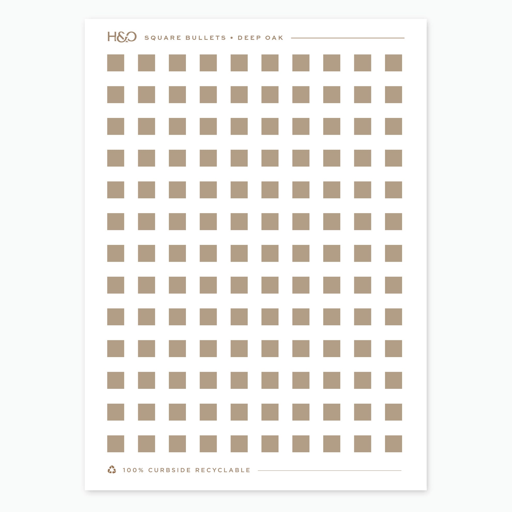 Square Bullet Stickers