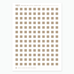 Square Bullet Stickers