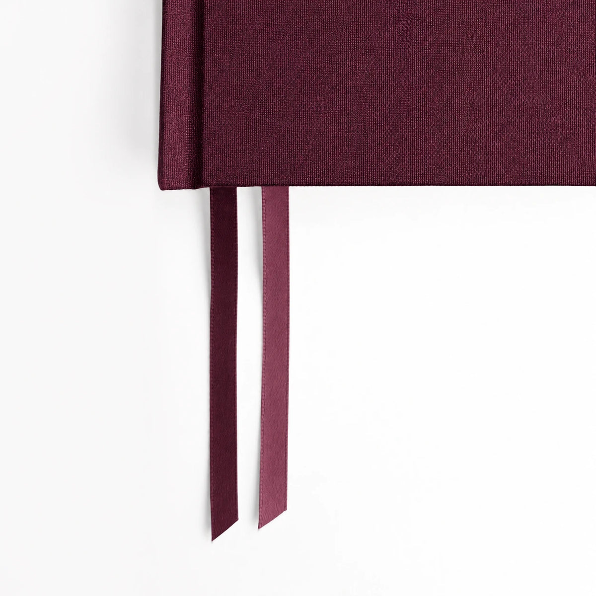 Hemlock & Oak Mulberry cloth hardcover with two tonal ribbon bookmarks #color_mulberry