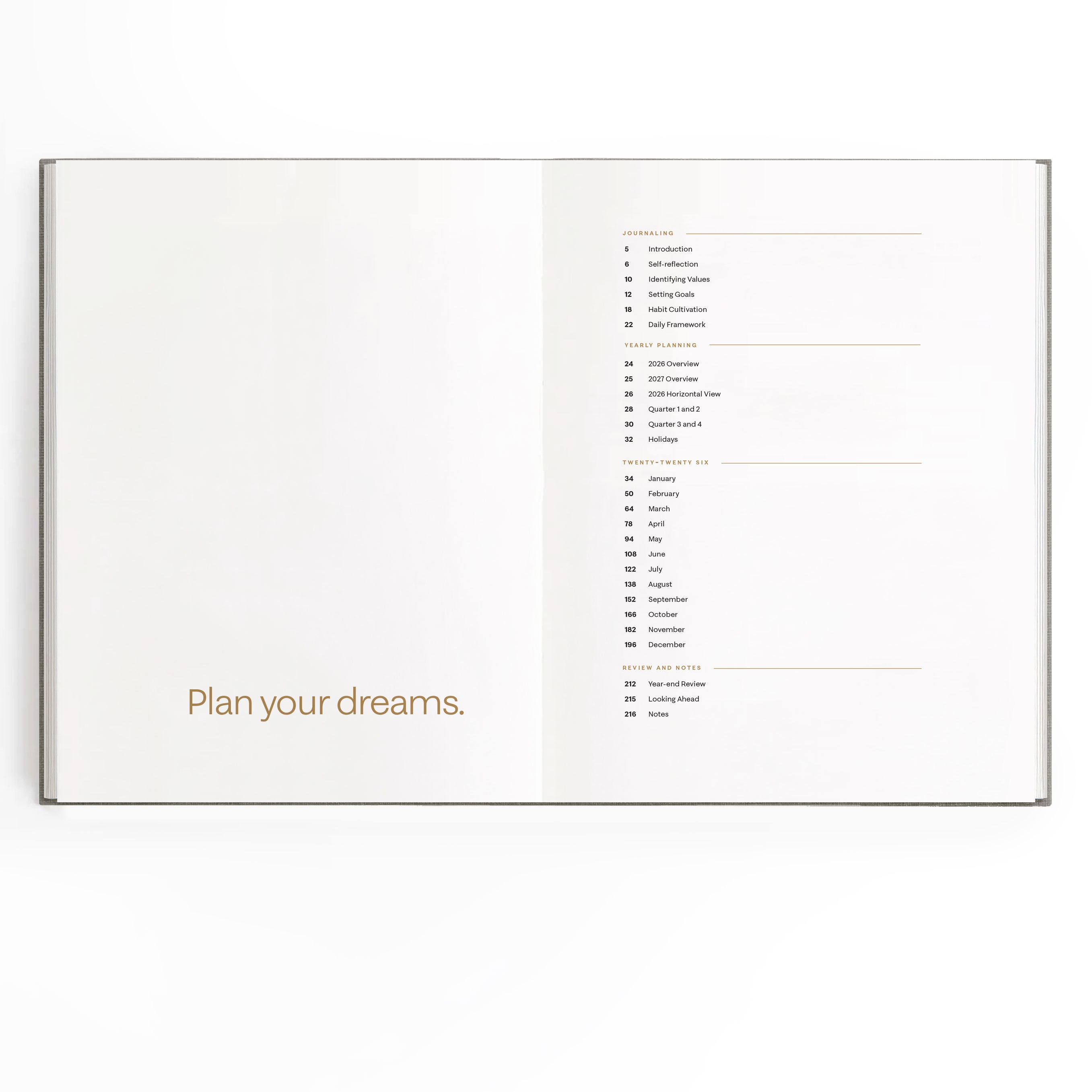 2026 Weekly & Daily Planner (Cloth Flex, 70gsm)