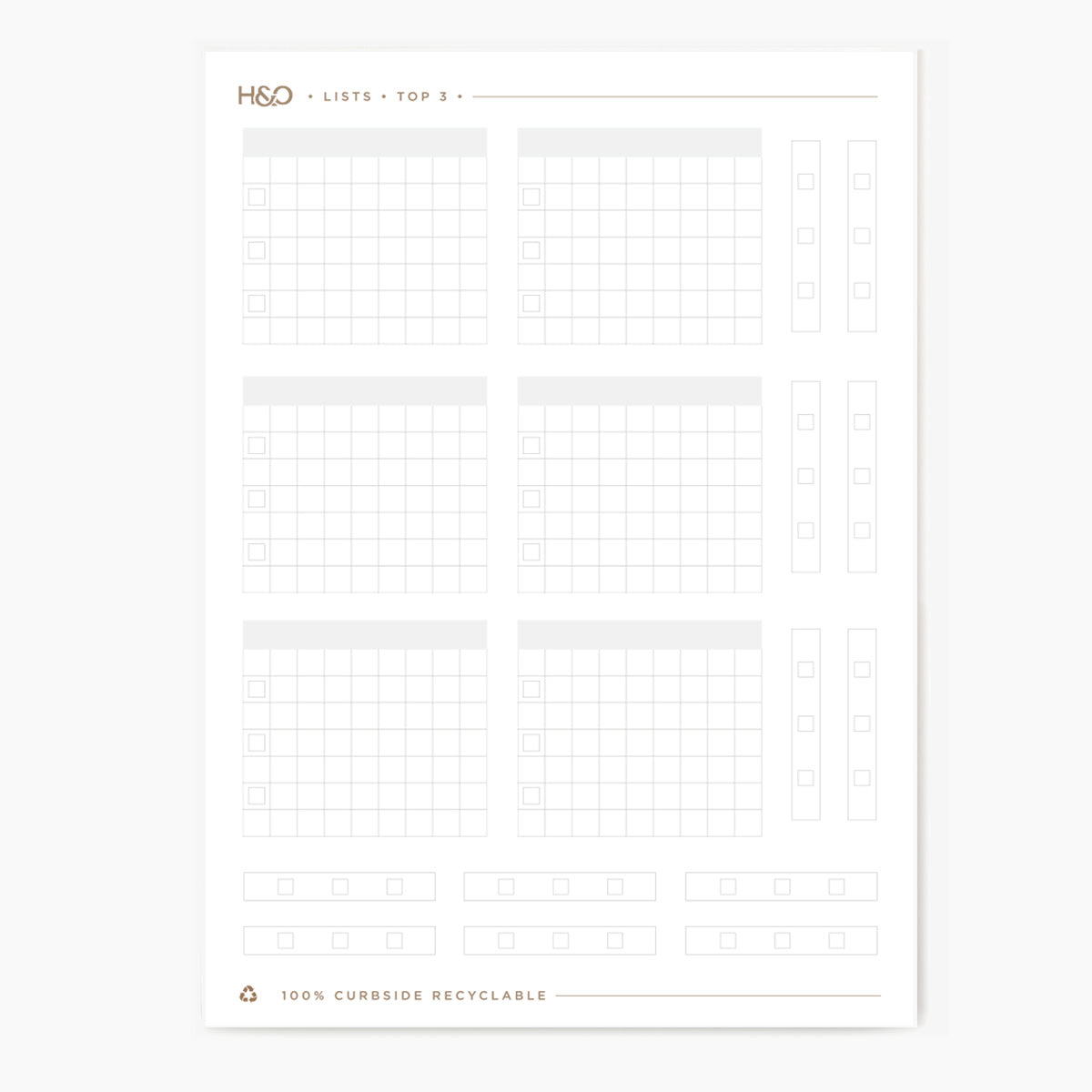 Lists - Top Three Stickers