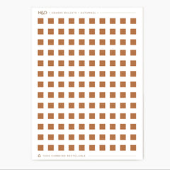 Square Bullet Stickers