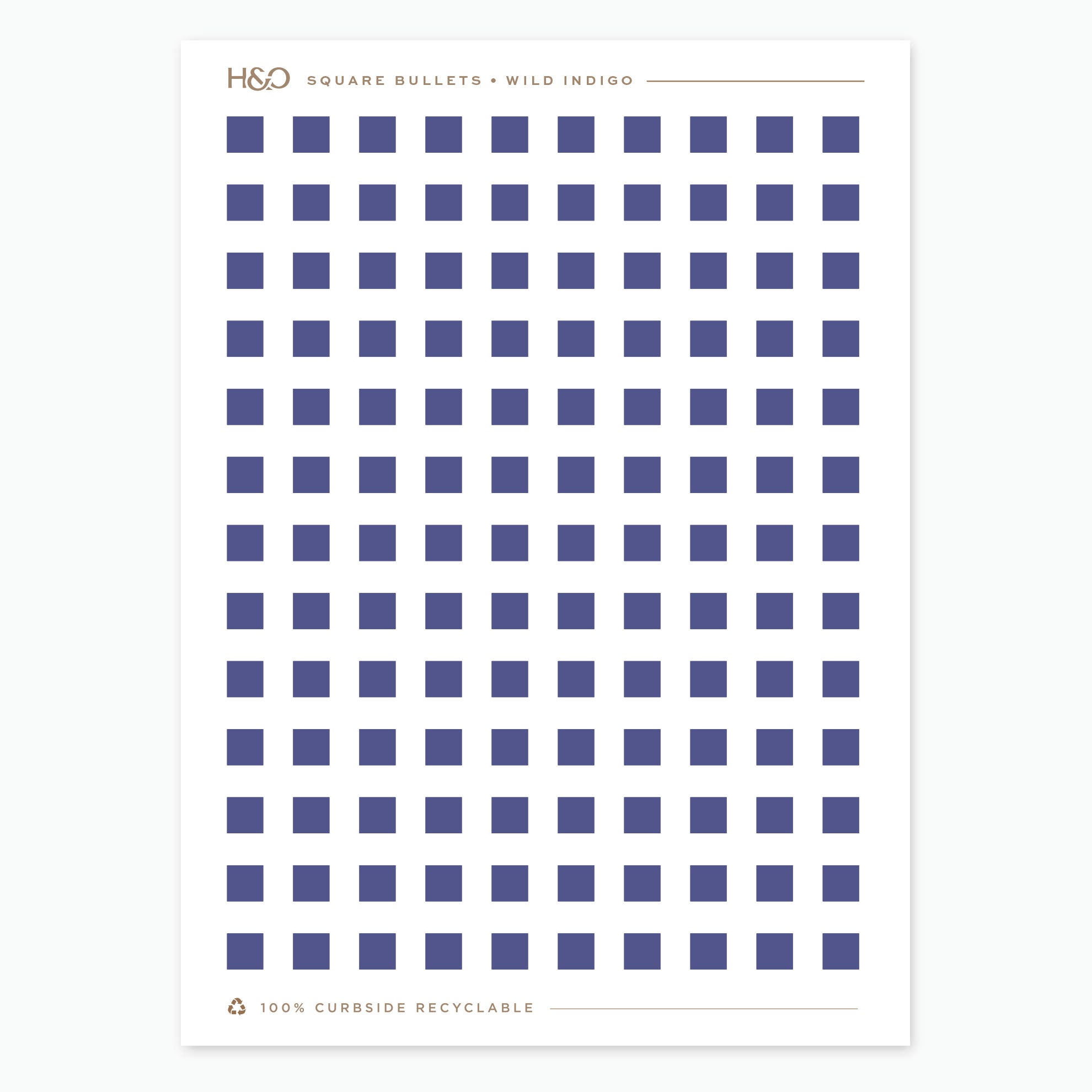 Square Bullet Stickers