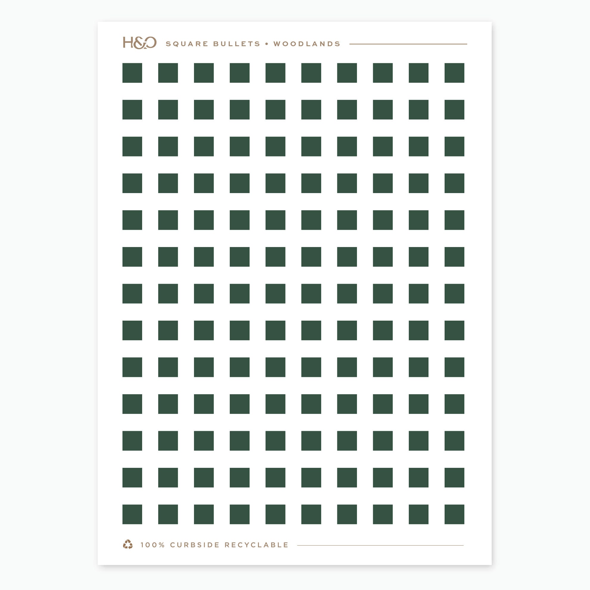 Square Bullet Stickers