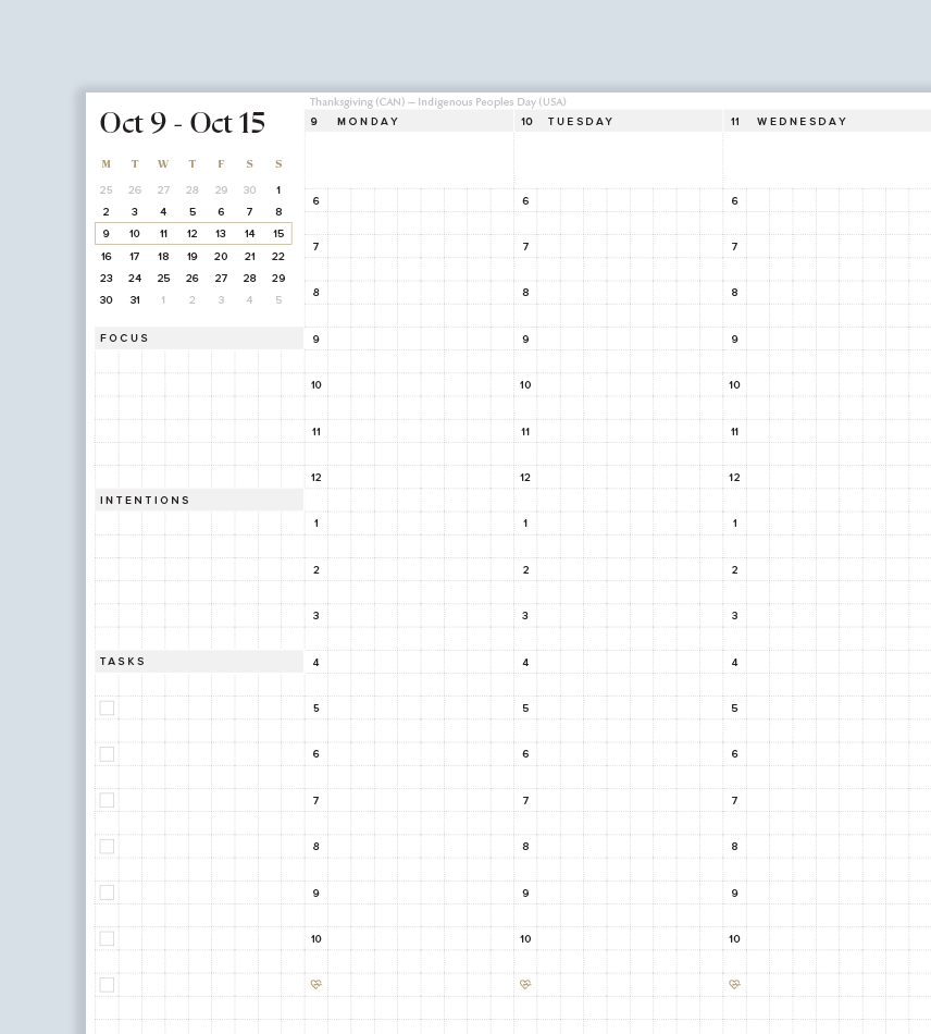 Printable 2025 Minimalist Planner Download