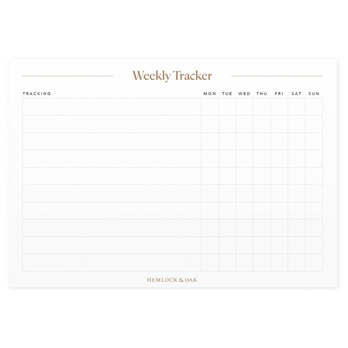 Weekly Habit Notepad #color_