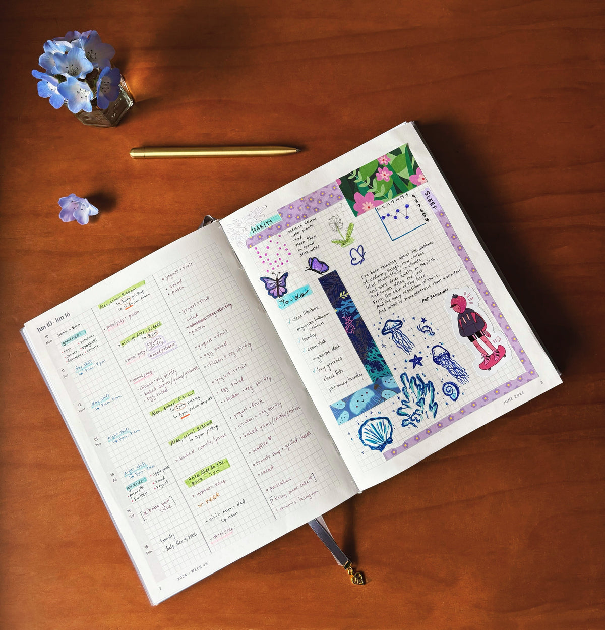 Weekly Layout Horizontal How to Best Use a Horizontal Layout Weekly Planner