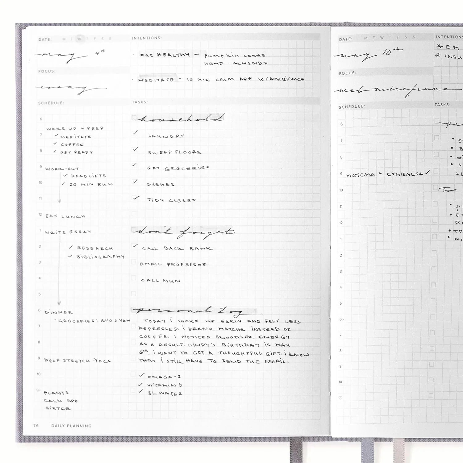 The Benefits of Using an Undated Daily Planner - Hemlock & Oak