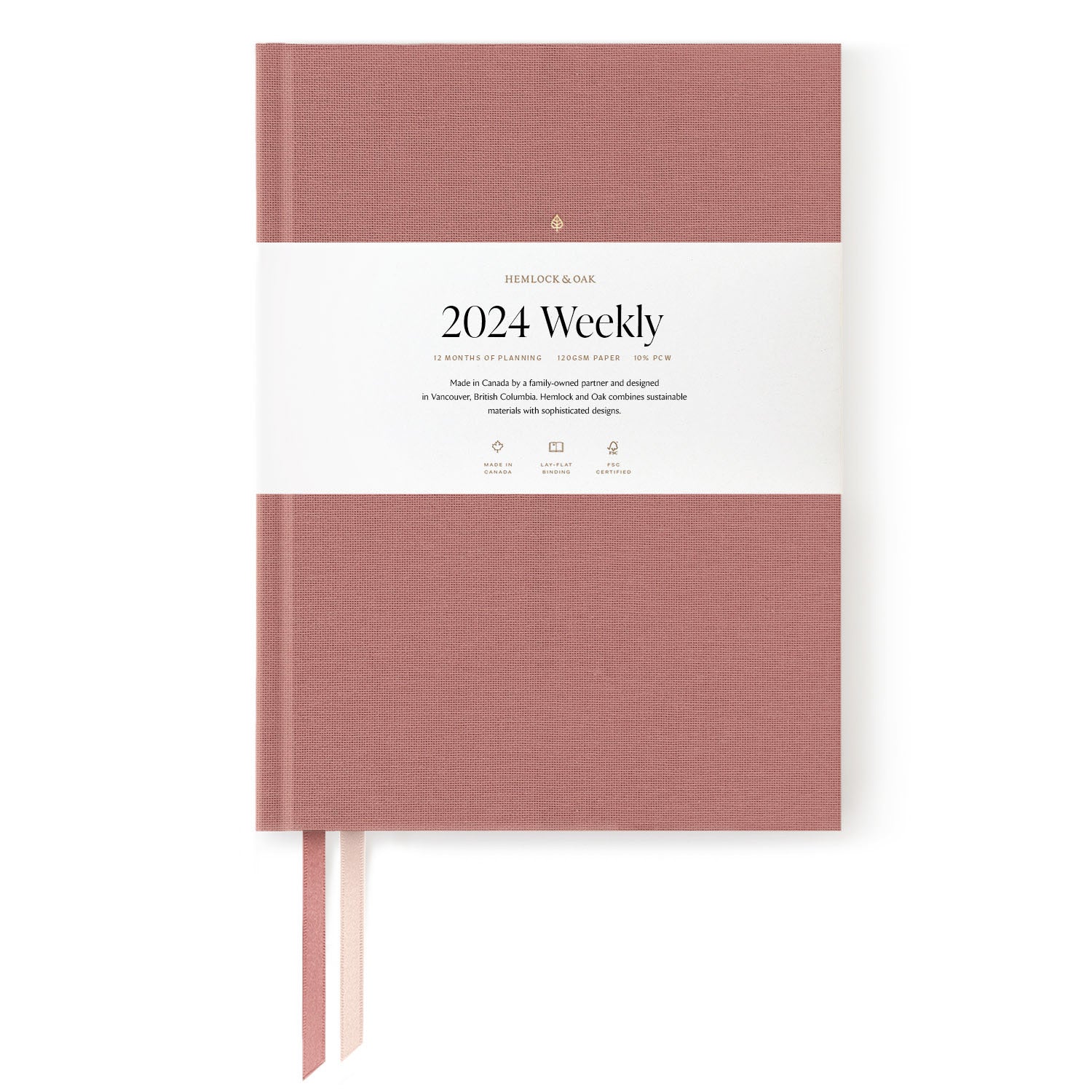 2024 Weekly Planner (Imperfect) Rosewood - Minor Imperfections #color_ Rosewood - Minor Imperfections