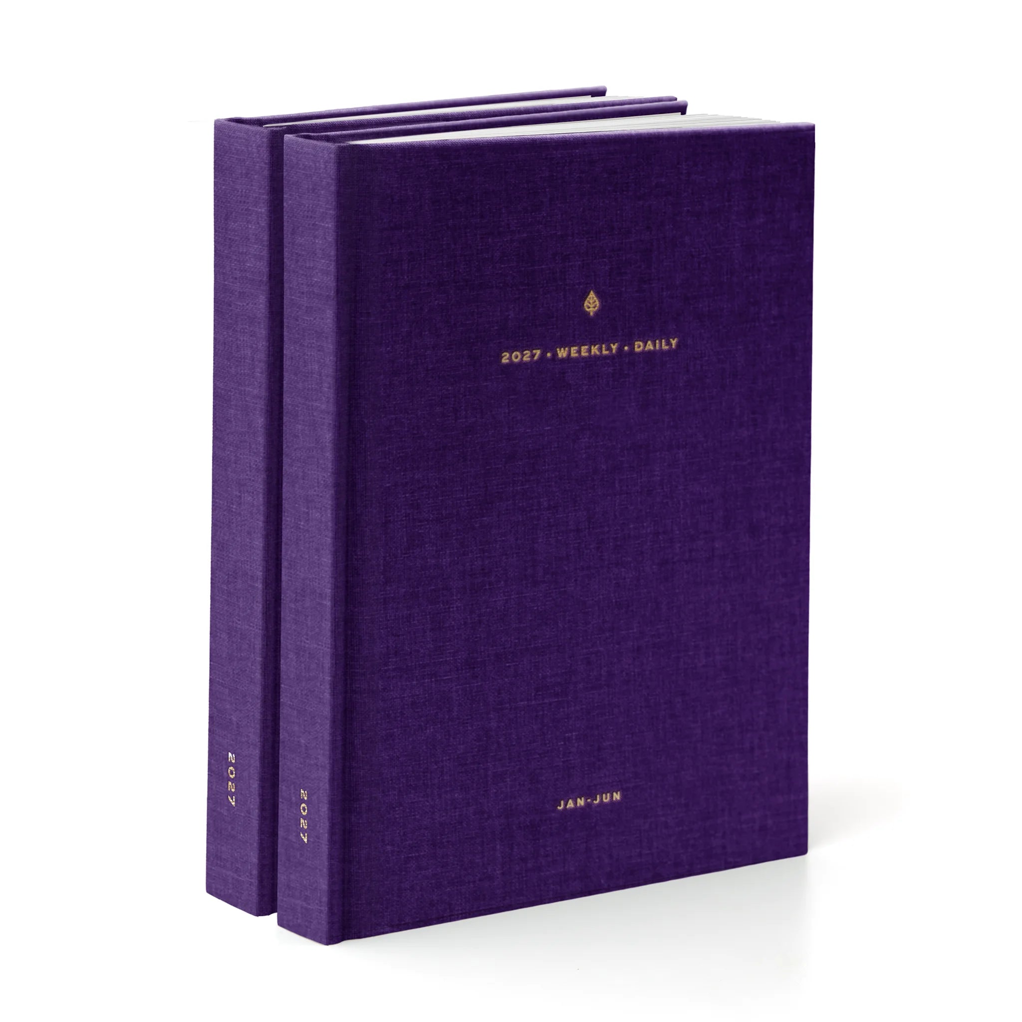 2027 Minimalist Weekly & Daily Duo (Hardcover, A5) in Aura - Dated Planner Made in Canada #color_aura