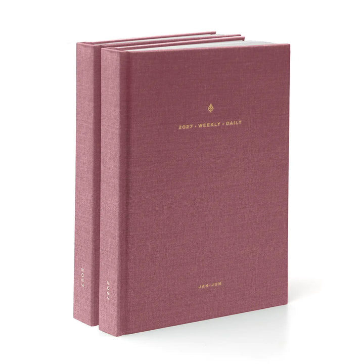 2027 Minimalist Daily Duo (Hardcover, Heritage 120gsm) in Wild Rose #color_wild rose