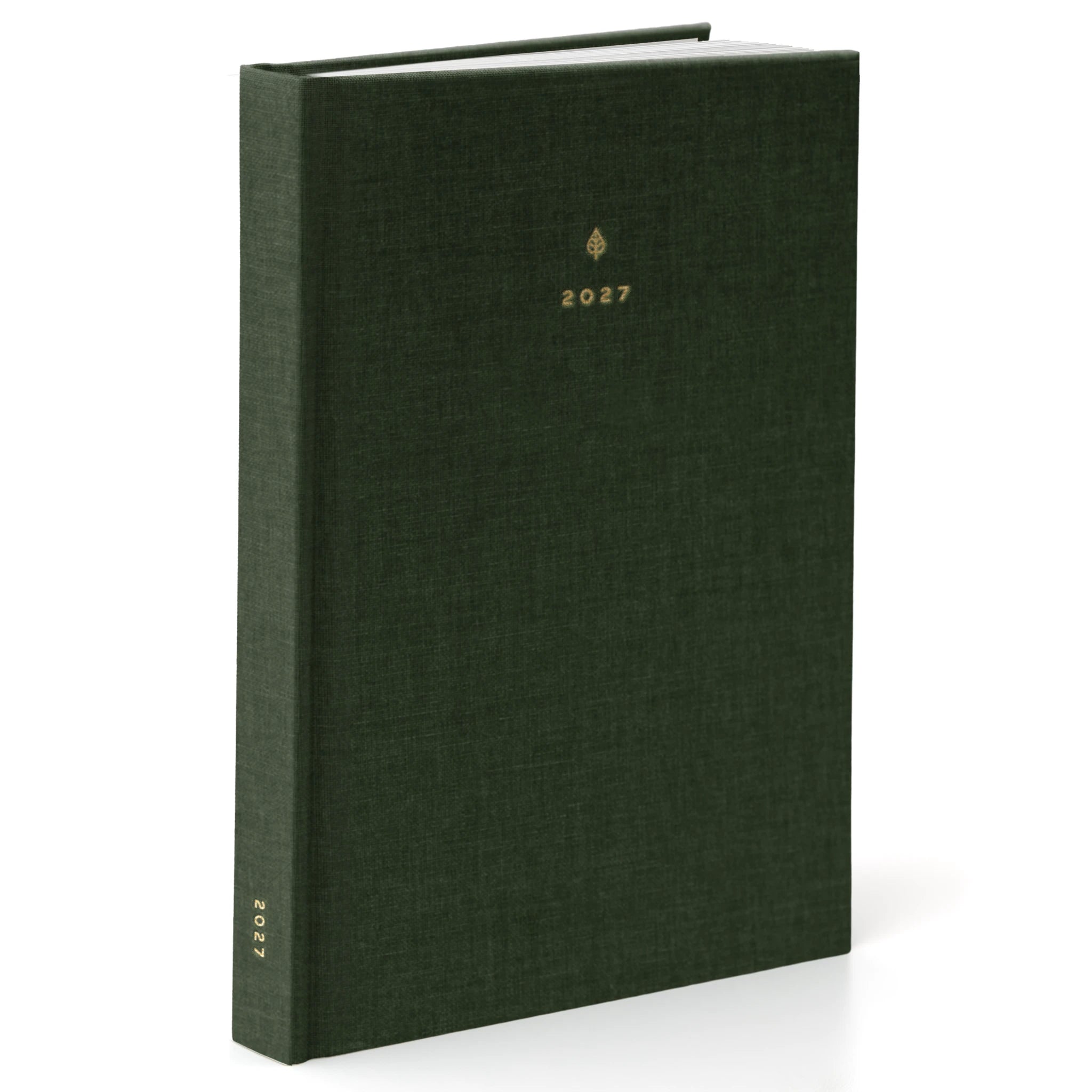 2027 B5 Minimalist Horizontal Planner (Hardcover, Archivist 120gsm) in Woodlands - detail view #color_woodlands