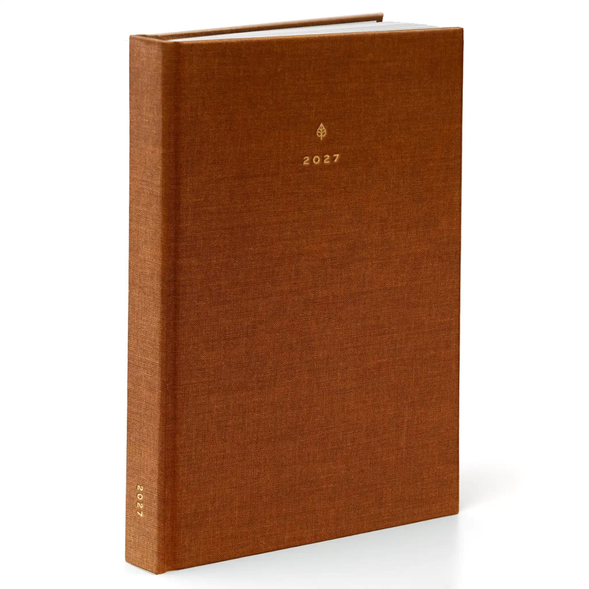 2027 B5 Minimalist Vertical Planner (Hardcover, Heritage 120gsm) in Autumnal - detail view #color_autumnal