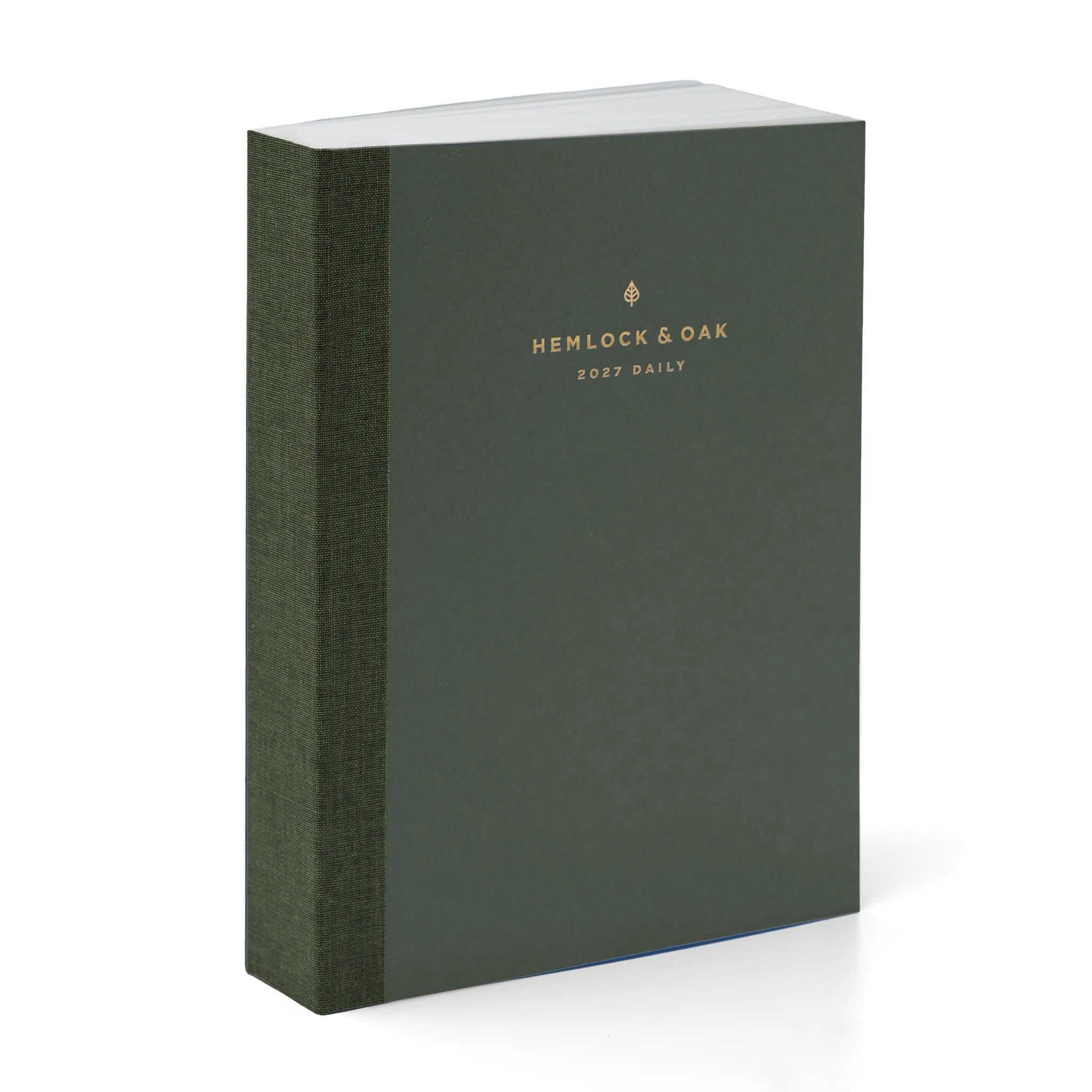 2027 Daily Planner (Paper Flex, Heritage 120gsm) in Moss - detail view #color_moss