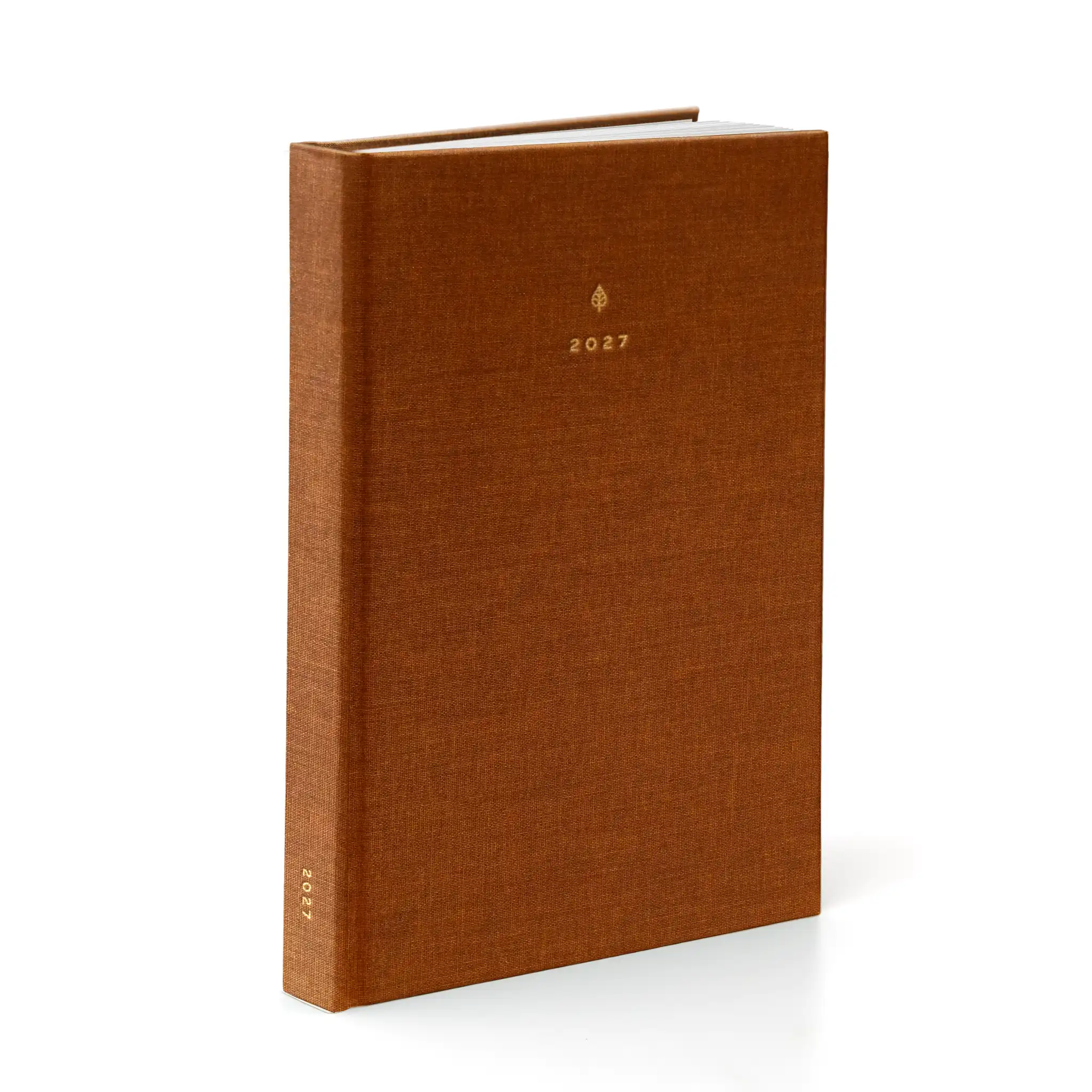 2027 A5 Minimalist Vertical Planner (Hardcover, Heritage 120gsm) in Autumnal - detail view #color_autumnal