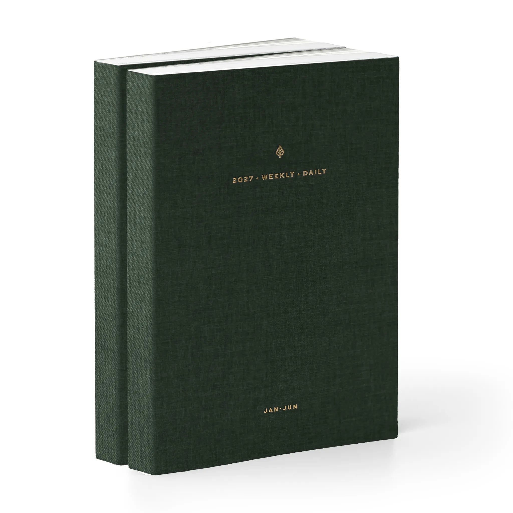 2027 Minimalist Weekly & Daily Duo (Cloth Flex, A5) in Woodlands - Dated Planner Made in Canada #color_woodlands