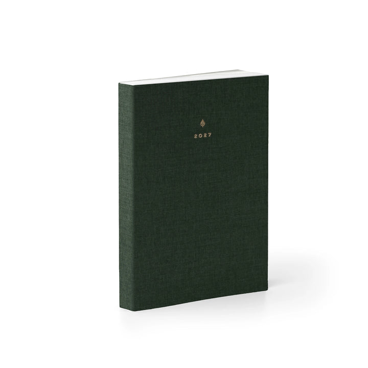 2027 A6 Daily Planner (Cloth Flex, 70gsm) in Woodlands #color_woodlands