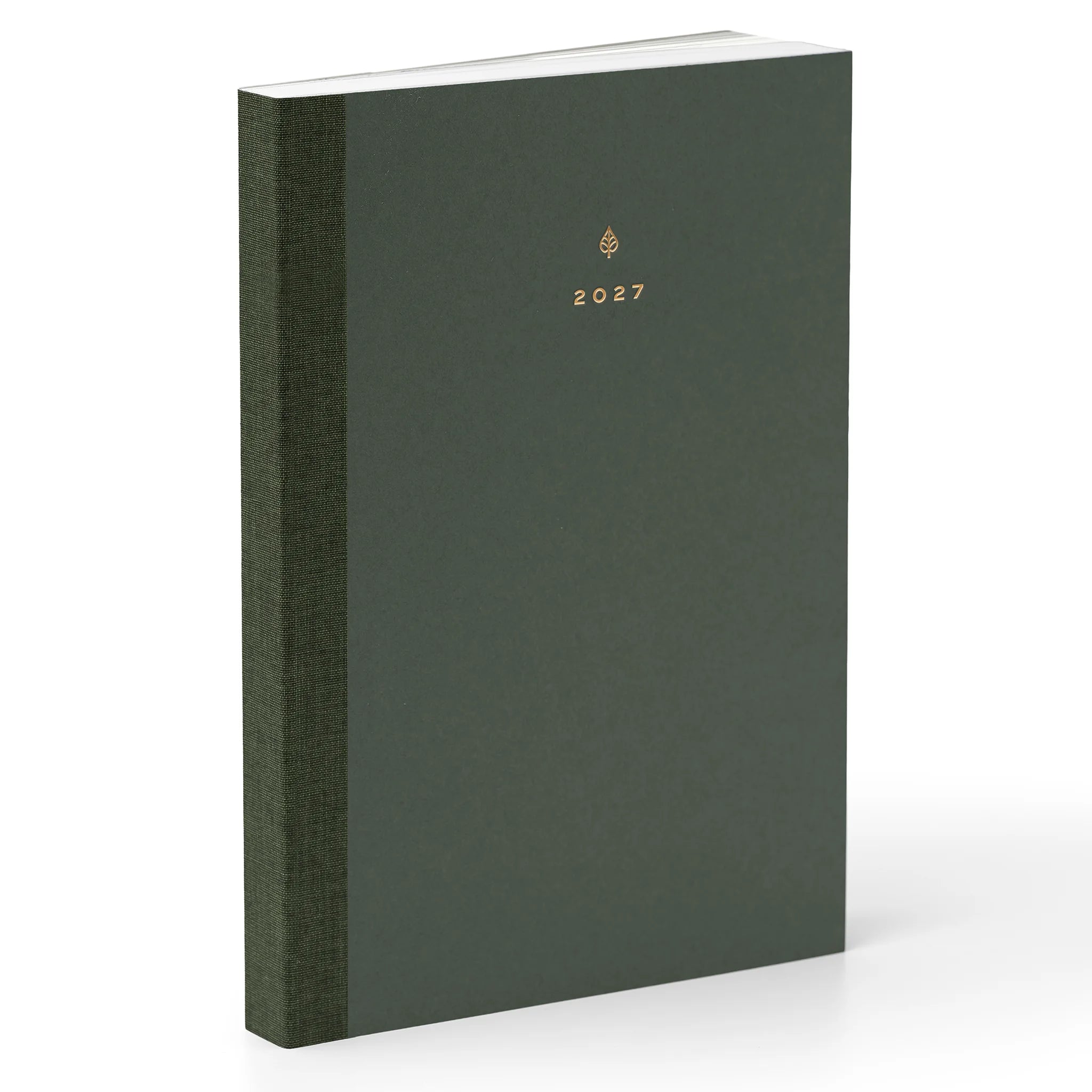 2027 B5 Minimalist Horizontal Planner (Paper Flex, Archivist 120gsm) in Moss - Dated Planner Made in Canada #color_moss