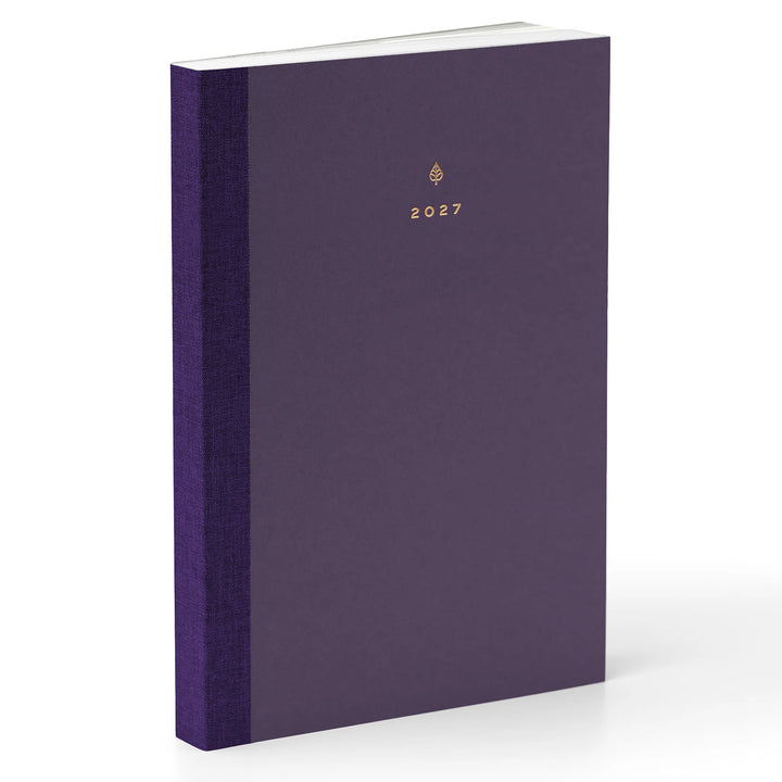 2027 B5 Minimalist Horizontal Planner (Paper Flex, Heritage 120gsm) in Plum #color_plum