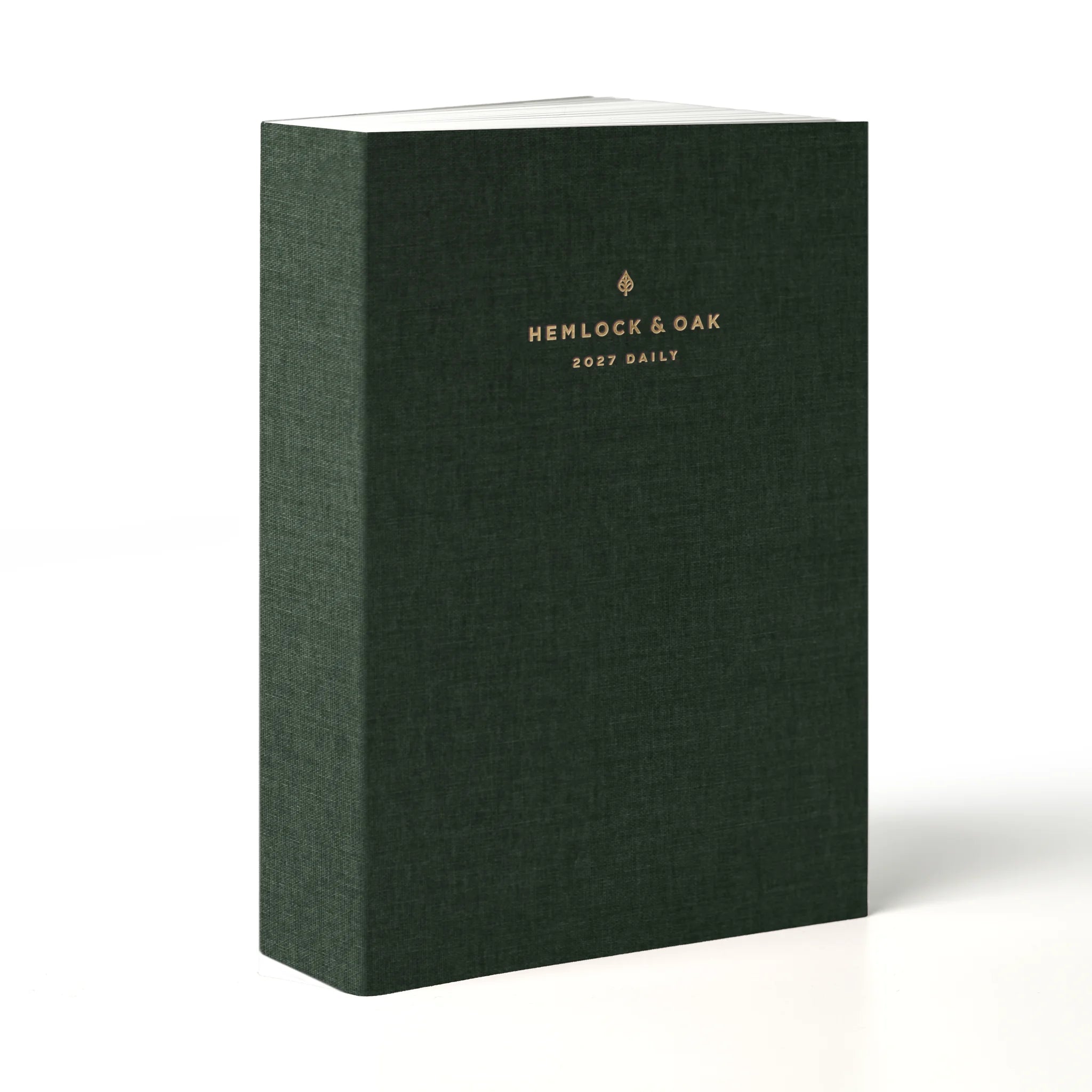 2027 Daily Planner (Cloth Flex, Heritage 120gsm) in Woodlands - Dated Planner Made in Canada #color_woodlands