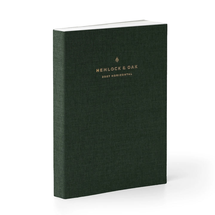 2027 Horizontal Planner (Cloth Flex, Heritage 120gsm) in Woodlands #color_woodlands