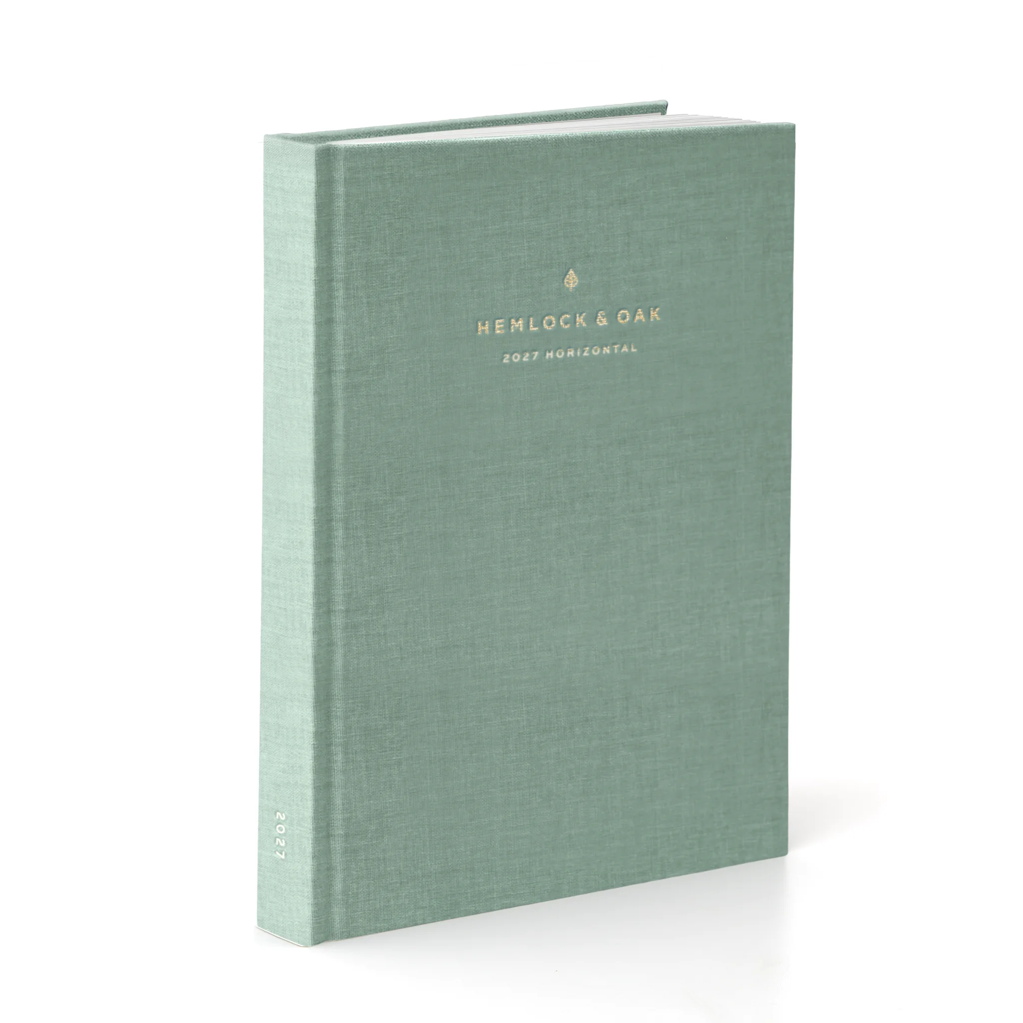 2027 Horizontal Planner (Hardcover, Heritage 120gsm) in Moonflower - detail view #color_moonflower