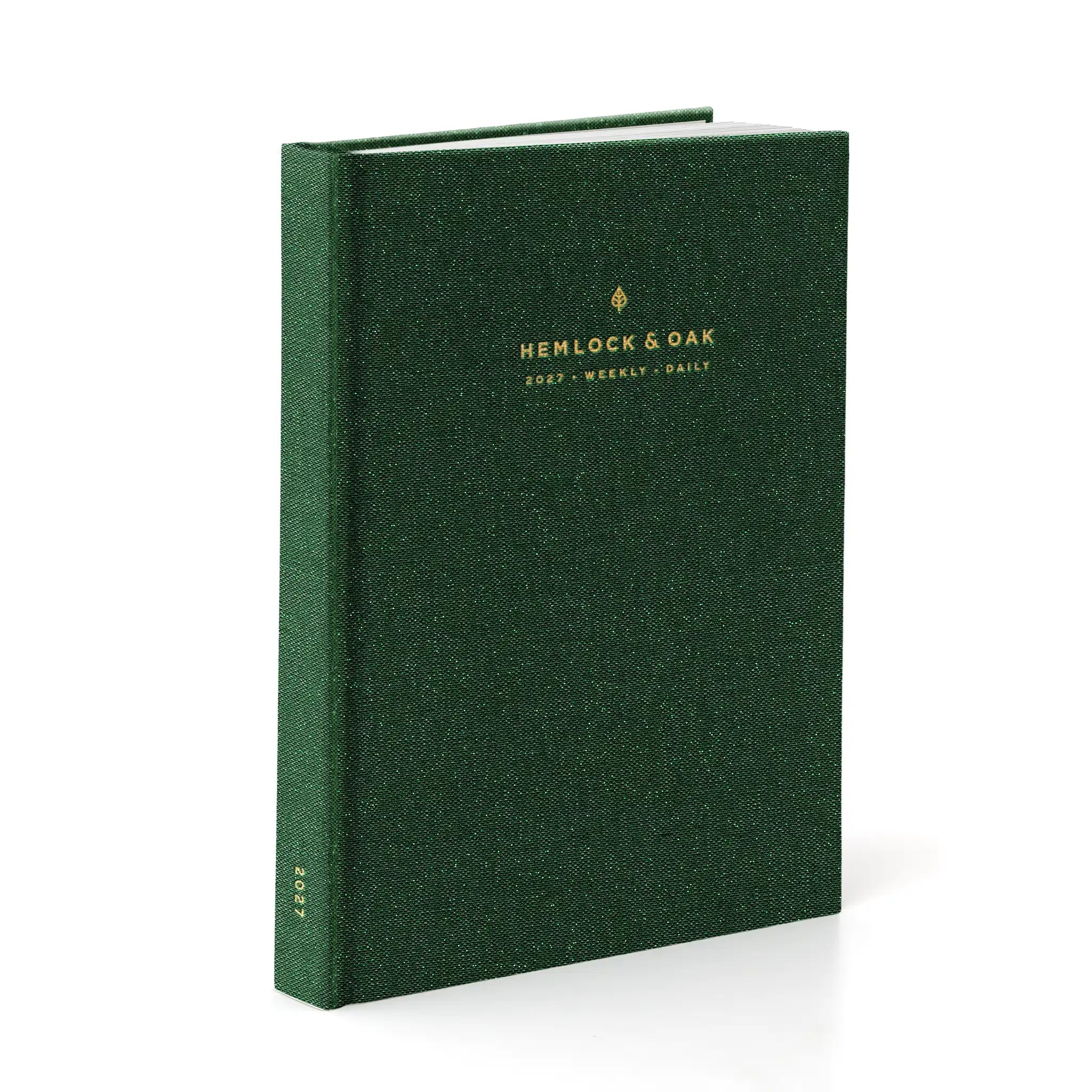 2027 Weekly & Daily Vertical Planner (Hardcover, 70gsm) in Mystic Forest - Dated Planner Made in Canada #color_mystic forest