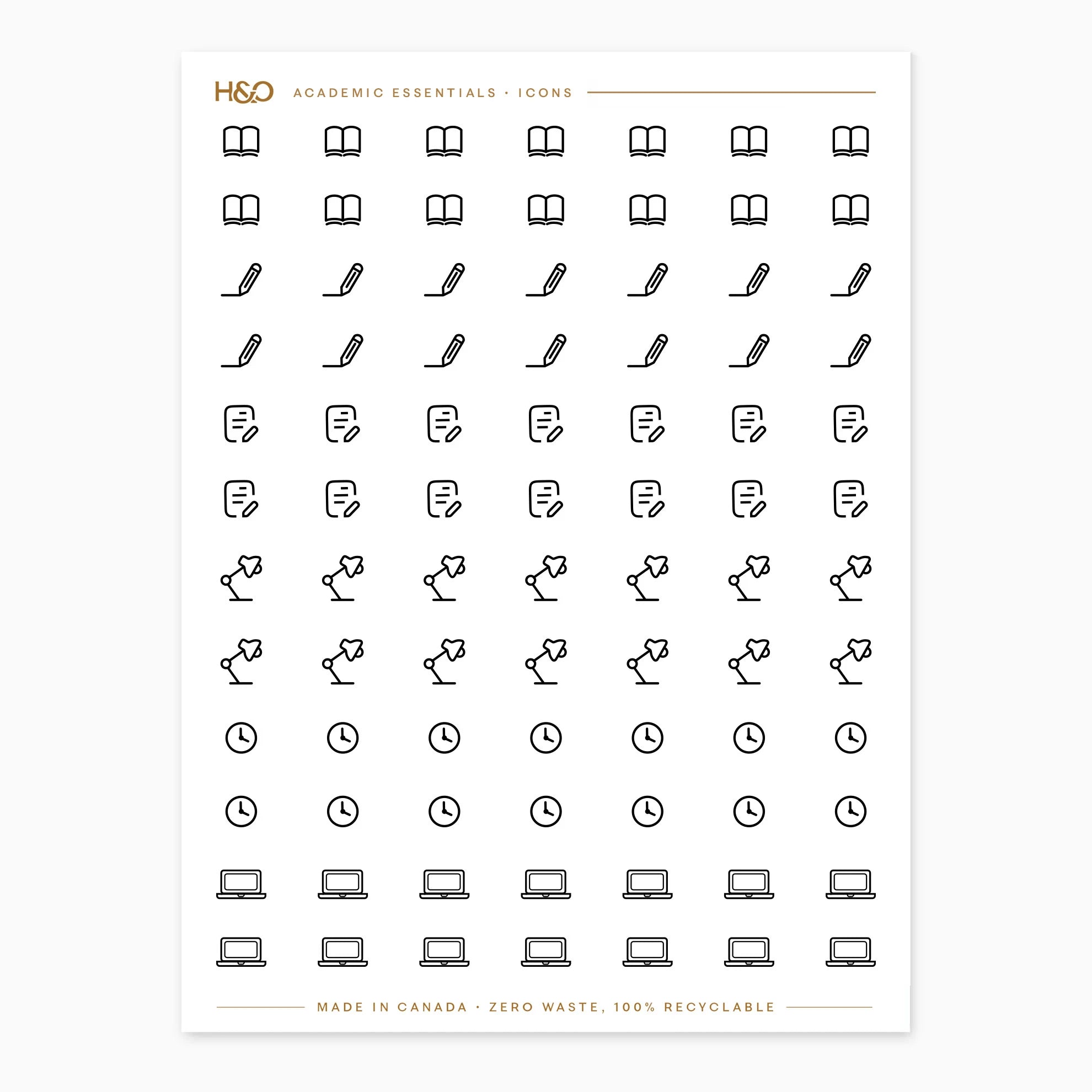 Academic Icons Stickers