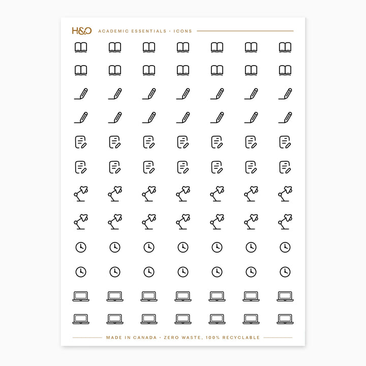 Academic Icons Stickers