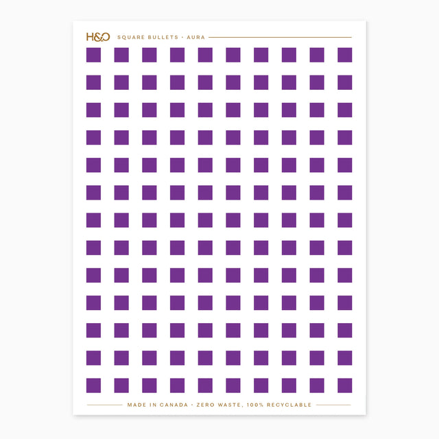 Square Bullets Stickers