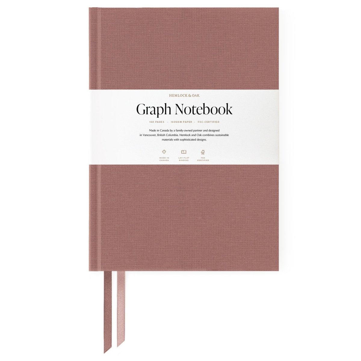 Notebooks (Imperfect) Rosewood - Graph Paper - No Foil #color_ Rosewood - Graph Paper - No Foil
