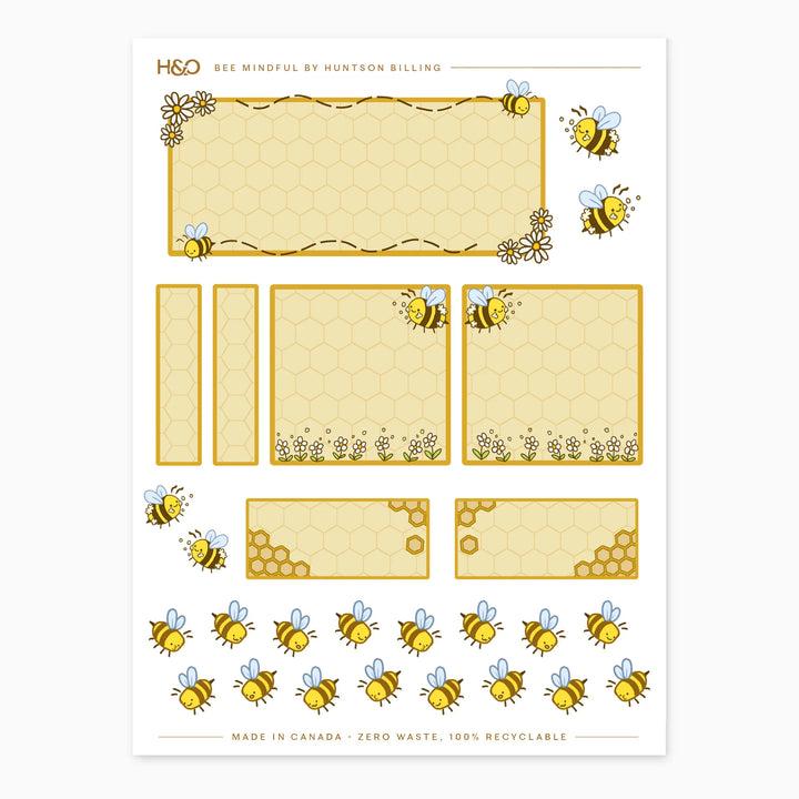 Bee Mindful Stickers