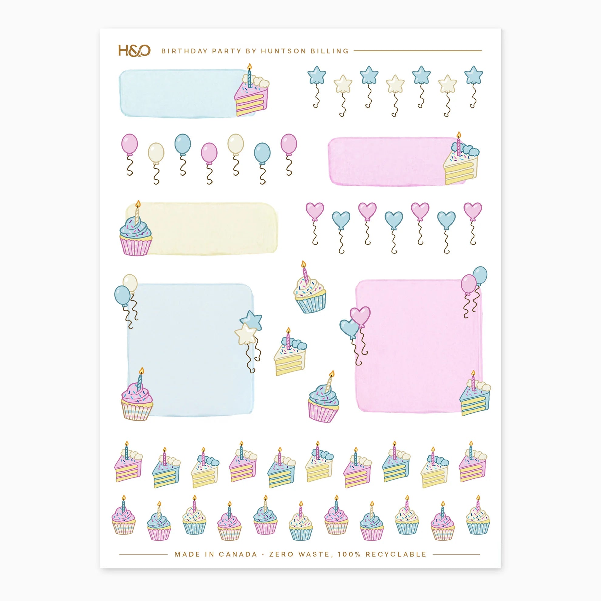 Birthday Party Stickers