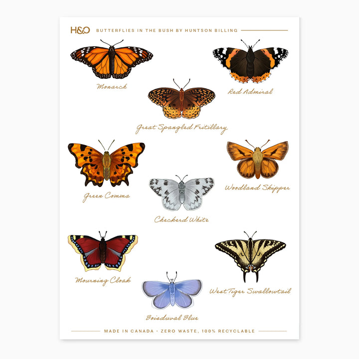 Butterflies in the Bush Stickers