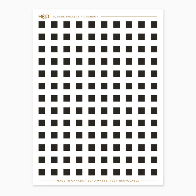 Square Bullets Stickers